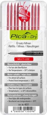 Wkłady wymienne Pica DRY czerwone 10 szt. twardość H