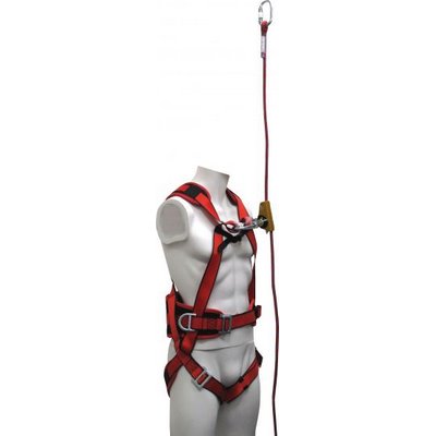 Triuso fall protection set for roof workers