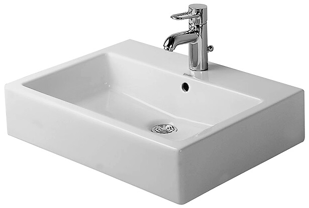 Duravit umywalka VERO 600x465mm 1 otwór na baterię biały#