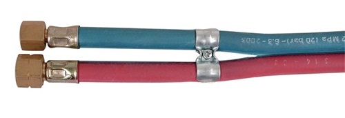 Autogenzwillingsschlauch L.20m ID GCE 6.3/8mm Wands.5/3.5mm rot/blau RHÖNA