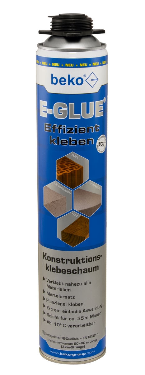 Beko construction adhesive foam E-GLUE 810ml