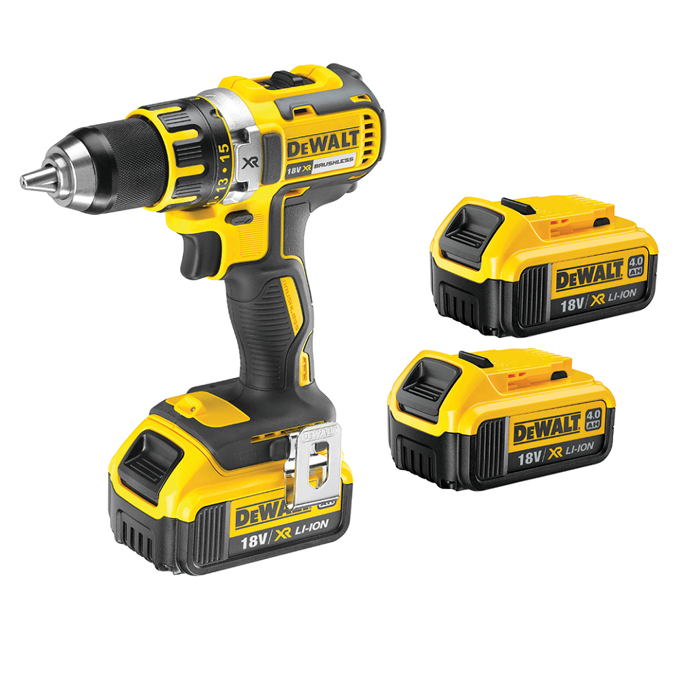 SBD cordless drill driver 18V incl. 3x 4Ah XR Li-Ion battery