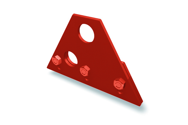 PREFA sail clamp DOUBLE P.10 brown