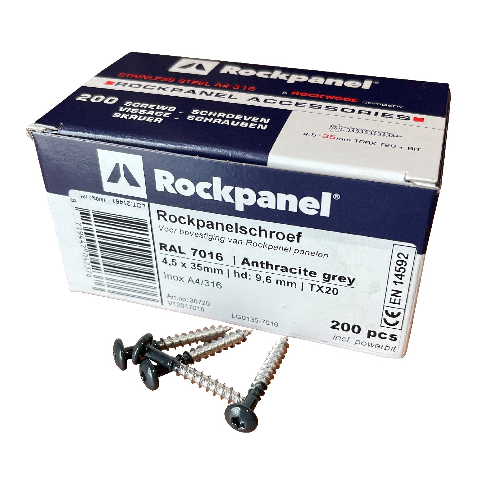 Rockpanel screws standard 35x4.5mm RAL 7016 (200 pieces)