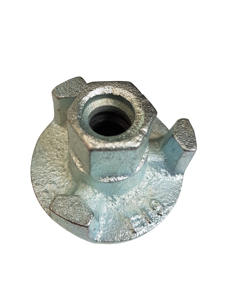Wing nut flange Ø 70mm galvanised 3-armed
