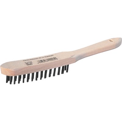 Triuso Handdrahtbürste Stahldraht 4-reihig 28cm