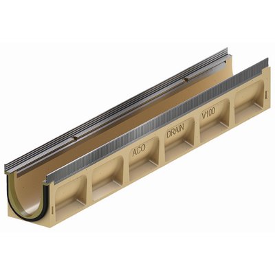 ACO Drain Multil. Sealin channel V100S 0.0 - without slope 100cm STVZ