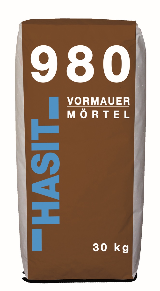 Hasit 980 facing mortar MGIIa grain size 0-3mm 30kg bag