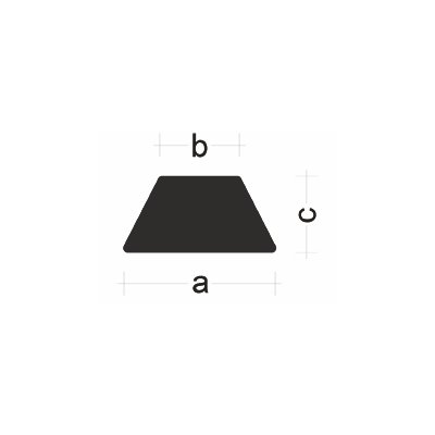 Nevoga wooden trapezoidal moulding 30/20/15 length 200cm