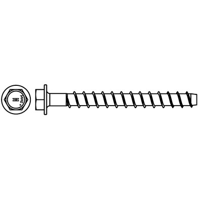 HECO-MULTI-MONTI-plus SS 16x140mm głowica sześciokątna z zaznaczonym dyskiem vz niebieski A2K