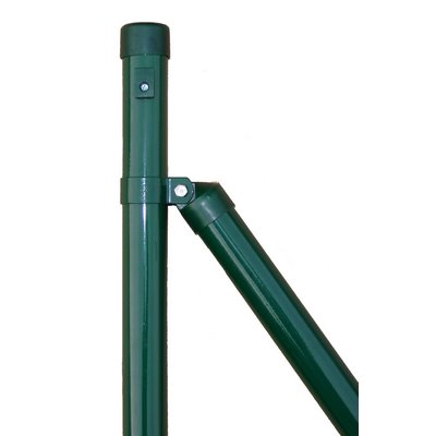 Słupek ogrodzeniowy vz/zielony 40x1750mm z zaślepką i uchwytem na drut
