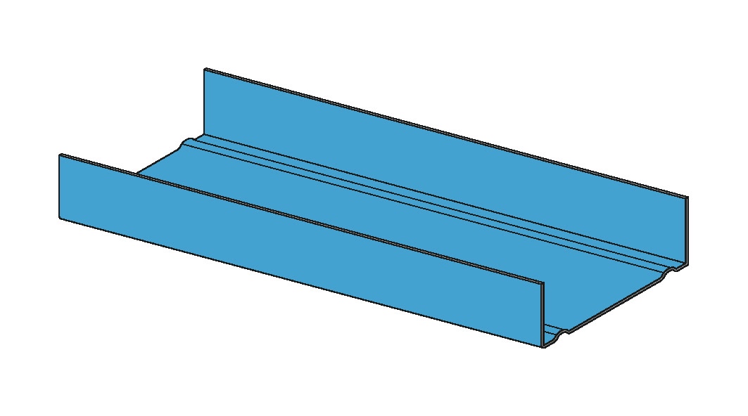 Knauf UW-Profile C5-M blue 100x40x06mm 4000mm