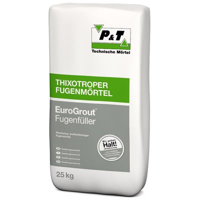 P&T EuroGrout joint filler 25kg standf. Cement based swelling mortar -1039