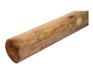 Drewno okrągłe frezowane 120mmx5.00m świerk/jodła impregnowane ciśnieniowo