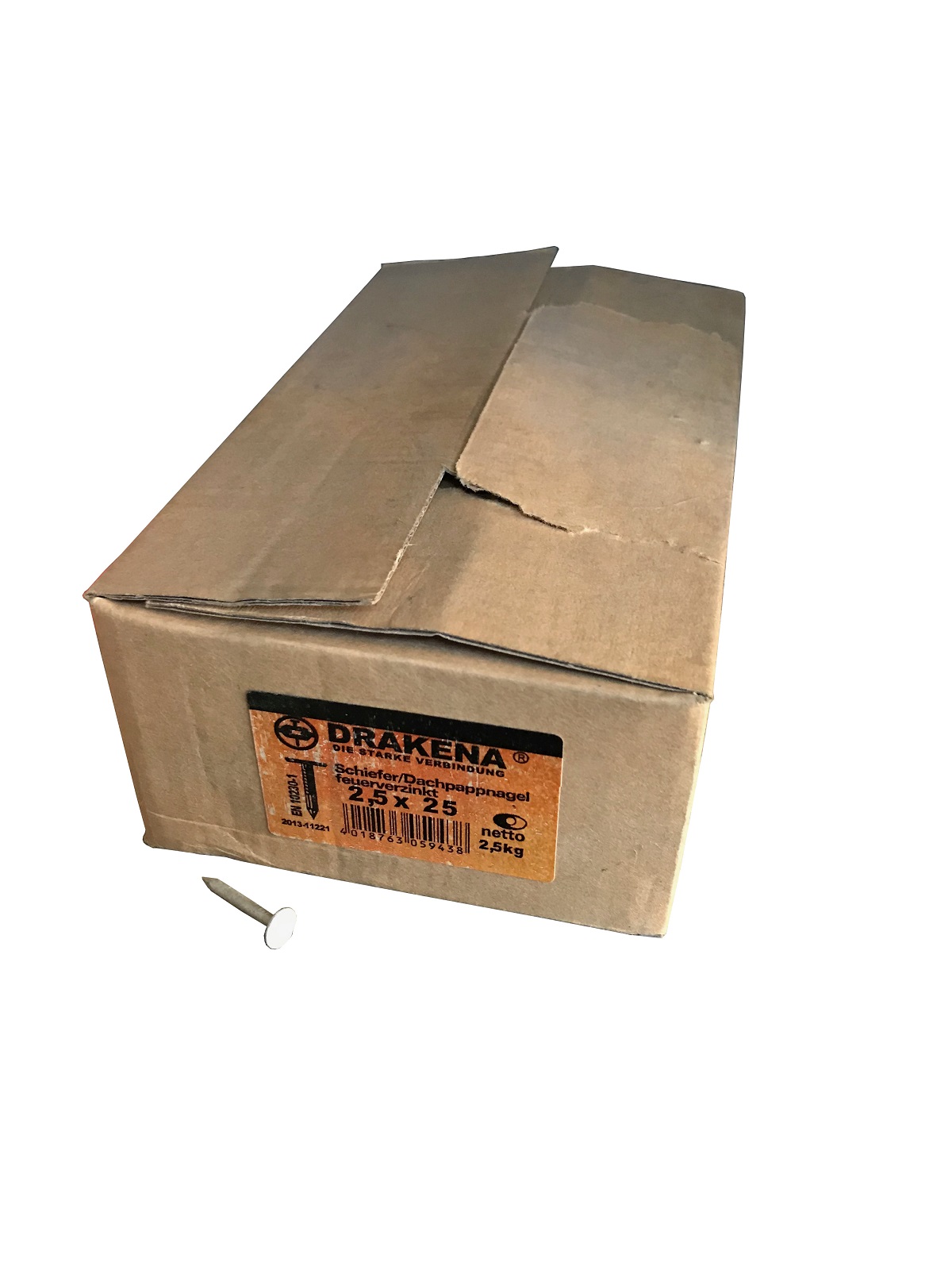 Drakena szpilka filcowa fvz 2,5x25mm 2,5kg/opakowanie