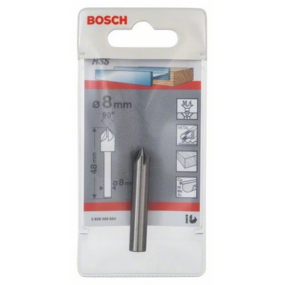 Bosch HSS-Kegelsenker zylindrisch 8x48mm M4 Schaftdurchmesser 8mm