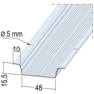 Profil sufitowy Maisch top-hat vz 48mm 4.0m 05114 400.0