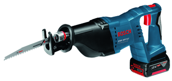Bosch cordless reciprocating saw GSA 18V-LI 2x5.0 AH AH and charger in L-Boxx