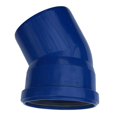 Anger UltraSolid Rain bend PP DN 160/30° Colour BLUE