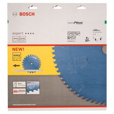 Bosch circular saw blade Expert for Wood 305x30x2.4/1.8mm 72 teeth