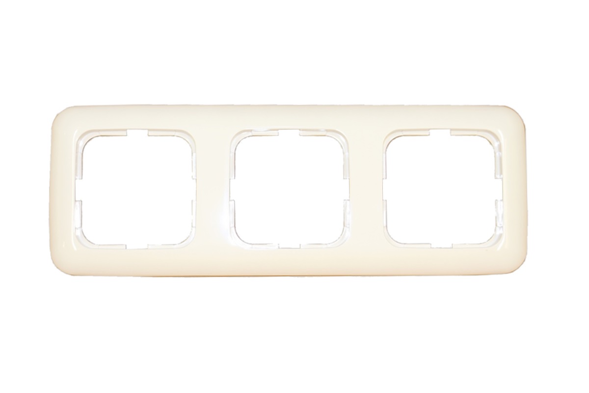 Kopp cover frame Reflex SI 3-gang alpine white