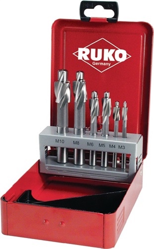 Flachsenkersatz DIN 373 M3-M10 fein HSS Z.3 Metallkassette RUKO