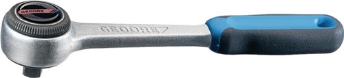 Grzechotka dwukierunkowa 1/4 cala 2 K rękojeść 72 L. Zęby 129 mm Tarcza indeksująca stal CV