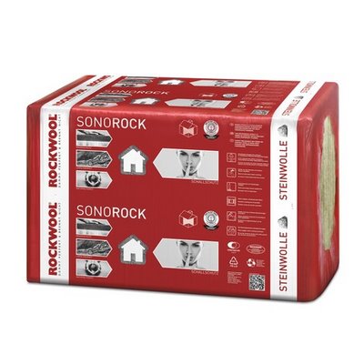 Ścianka działowa z wełny mineralnej Sonorock WLG040 1000x625x50mm
