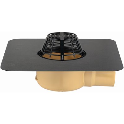 SitaStandard Roof gully DN 70 PUR w/ gravel trap Gravel trap Bitumen collar -101400