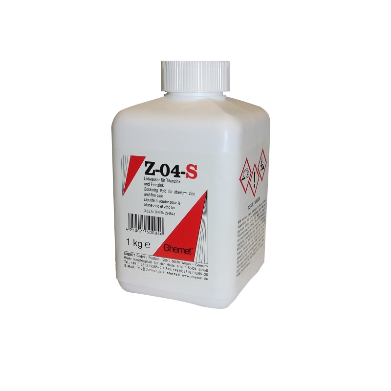 Soldering water Z-04-S f. Titanium and fine zinc 3.2.2.A / DIN EN 29454-1