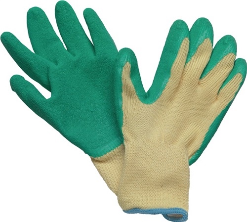 Gloves Specialgrip size 10 yellow/green PES w.Latex EN 388 Cat.II STRONGHAND