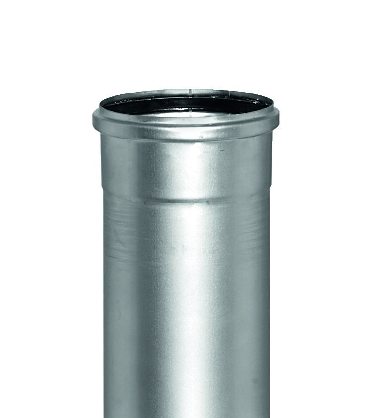 SitaPipe stainless steel pipe DN 70/75 500mm w. socket and EPDM sealing ring