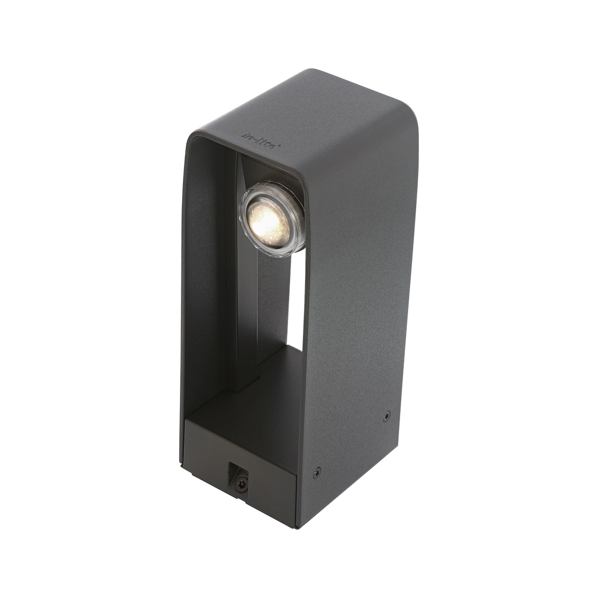 in-lite lampa podłogowa LED ACE dark 12V 3W Alu. ciepły biały