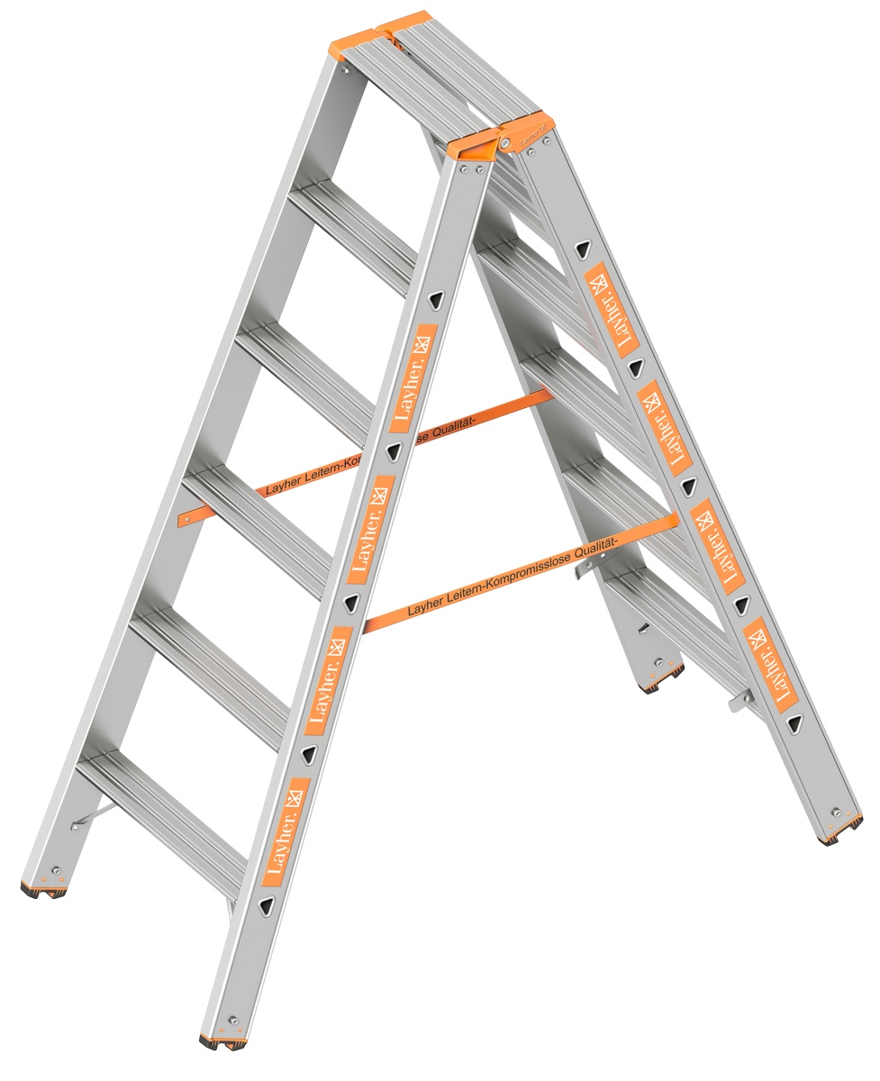 Layher TOPIC 1043 Drabina 2x6 stopni długość 1,50m - 1043.006