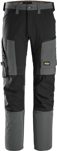 Snickers 6318 AllroundWork Gr. 48 4-Wege-Stretchhose stahlgrau-schwarz