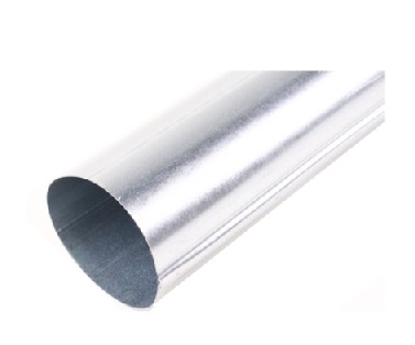 Galvanised tube Ø 120 0.6mm length 2.00m folded