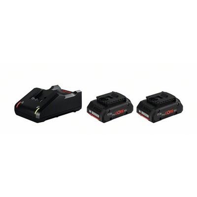 Zestaw startowy Bosch 2 x ProCORE18V 4.0Ah + GAL 18V-40 w kartonie
