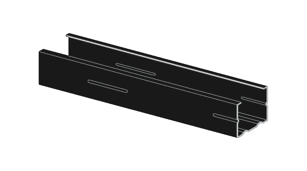 Knauf CW stand C3 black 50x50x06mm 3500mm
