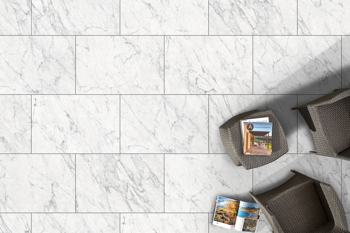 GZO Duomo Carrara 60/90/2 cm biały-motany