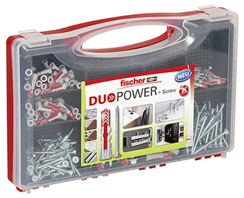 Fischer universal plug Redbox Duopower with screws