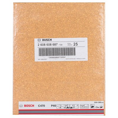 Bosch paper sanding sheet C470 230x280mm K40