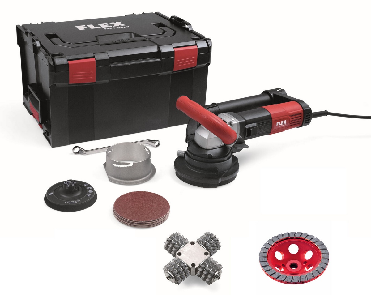 FLEX RE 16-5 115 Zestaw głowica frezująca spiczasta + Turbo-Jet II