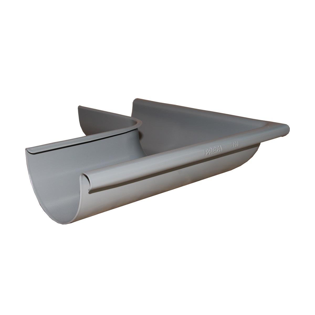 PREFA gutter angle 25 P.10 light grey exterior