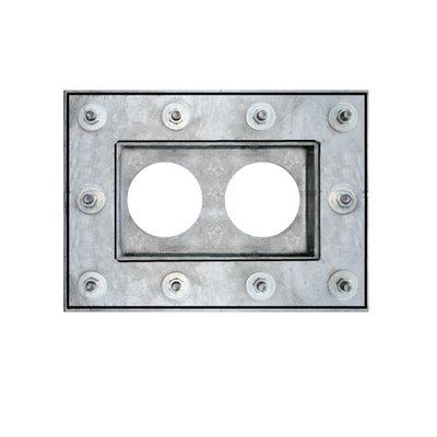 LORO-X sliding flange fvz f. Attikastar roof outlet with double pipe DN100 13228.100X
