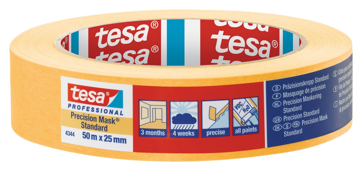 tesa® Professional Precision Crepe Standard 50mx25mm orange - 04344