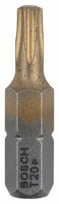 Bosch Schrauberbit MaxGrip 3er-Pack T20 25mm 1/4""-Außensechskantschaft