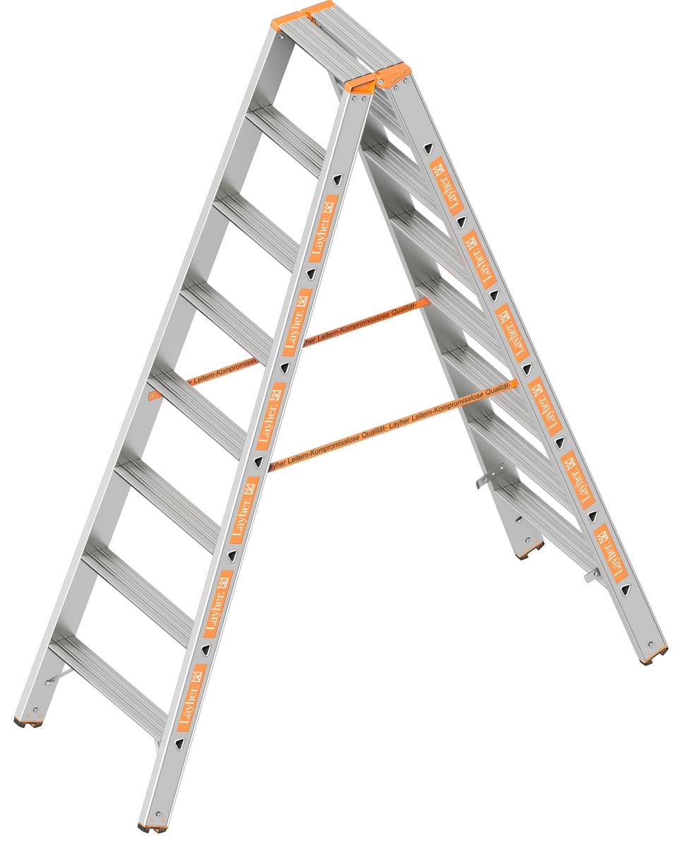Layher TOPIC 1043 Drabina 2x8 stopni o długości 2,00 m - 1043.008