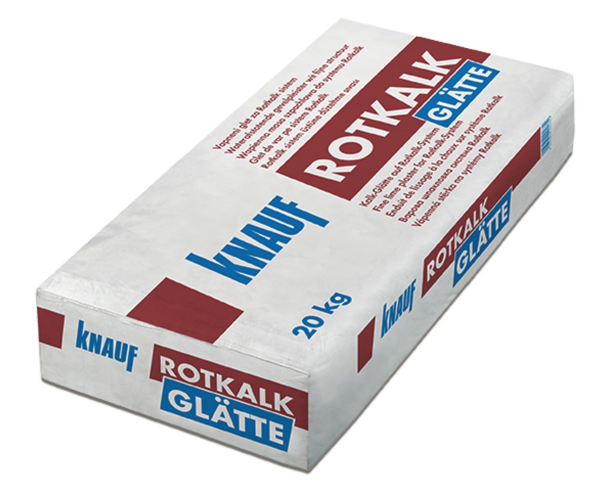 Knauf Rotkalk Glätte 0.1mm 20kg Lime Smoothing for red lime base inside