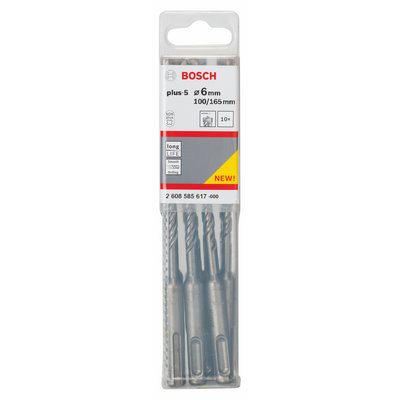 Bosch hammer drill bit SDS-Plus-5 6x100x165mm