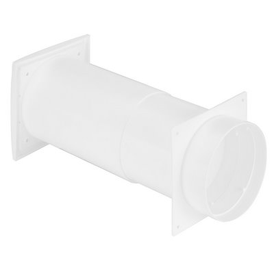 Upmann telescopic duct fan DN 125 connection round white - 66152